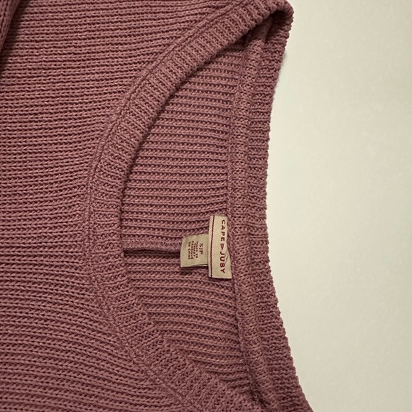 Cape Juby Dusty Pink Knit Sleeveless Top - Picture 4 of 5